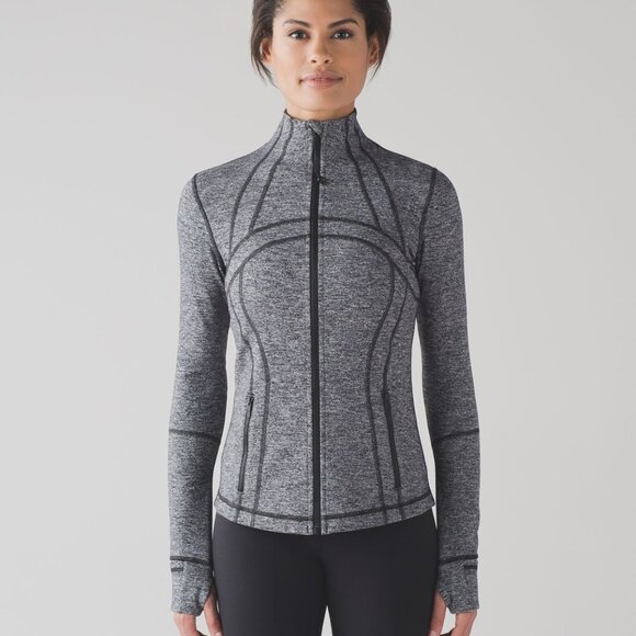 lululemon athletica Jackets & Blazers - Lululemon Define Jacket- Heathered Black Full Zip Athletic Jacket- Size 8